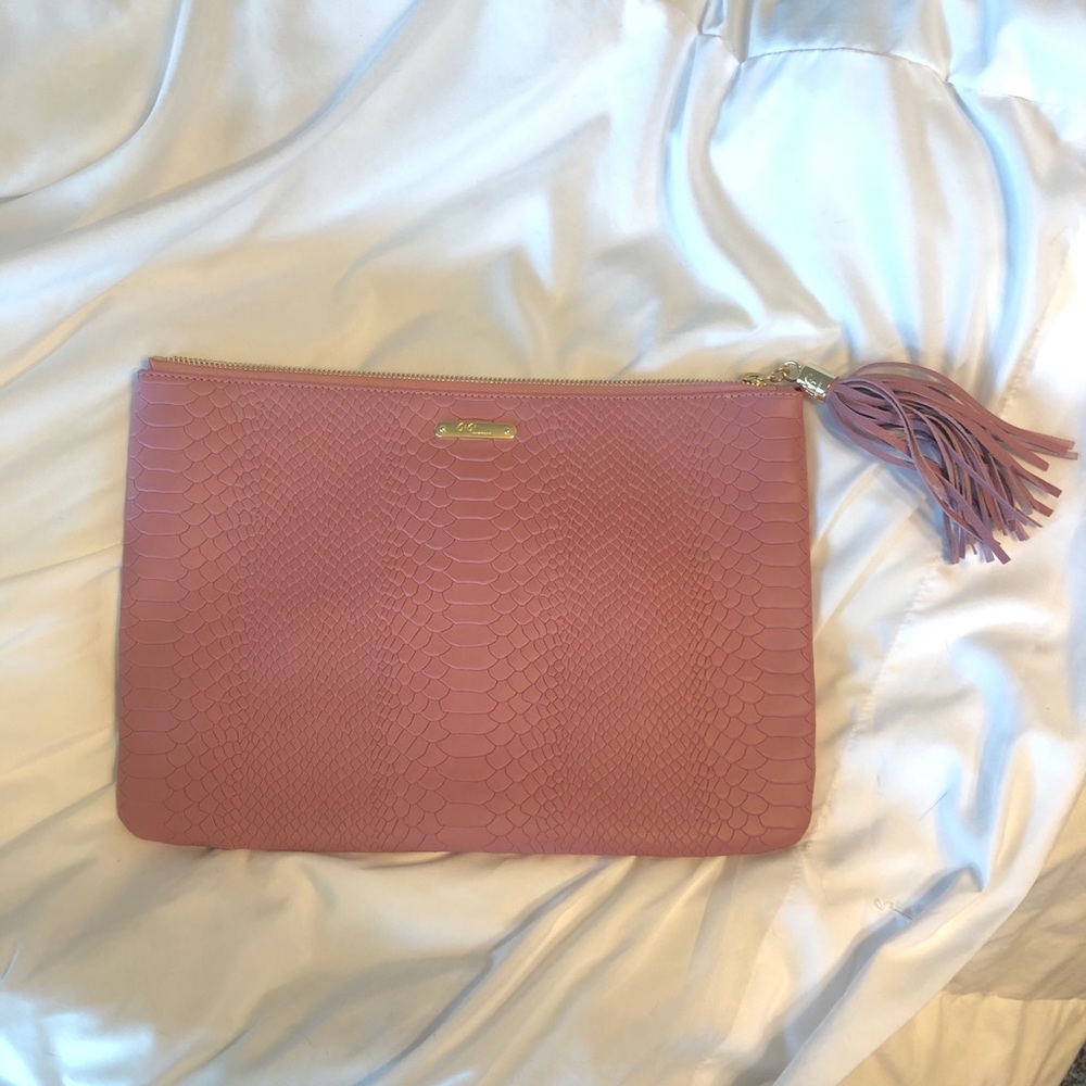 Gigi New York All-In-One Python-Embossed Clutch - image 2